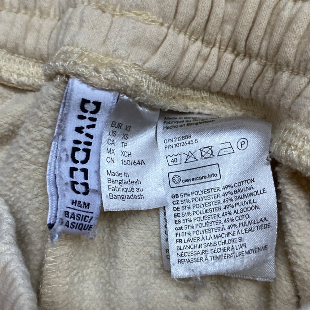 Yellow H&M Sweats - Flared - Picture 2 of 2